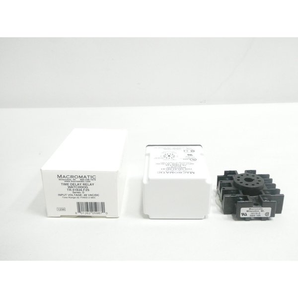 Macromatic 48V-AC 48V-DC TIME DELAY RELAY TR-51824-F2S